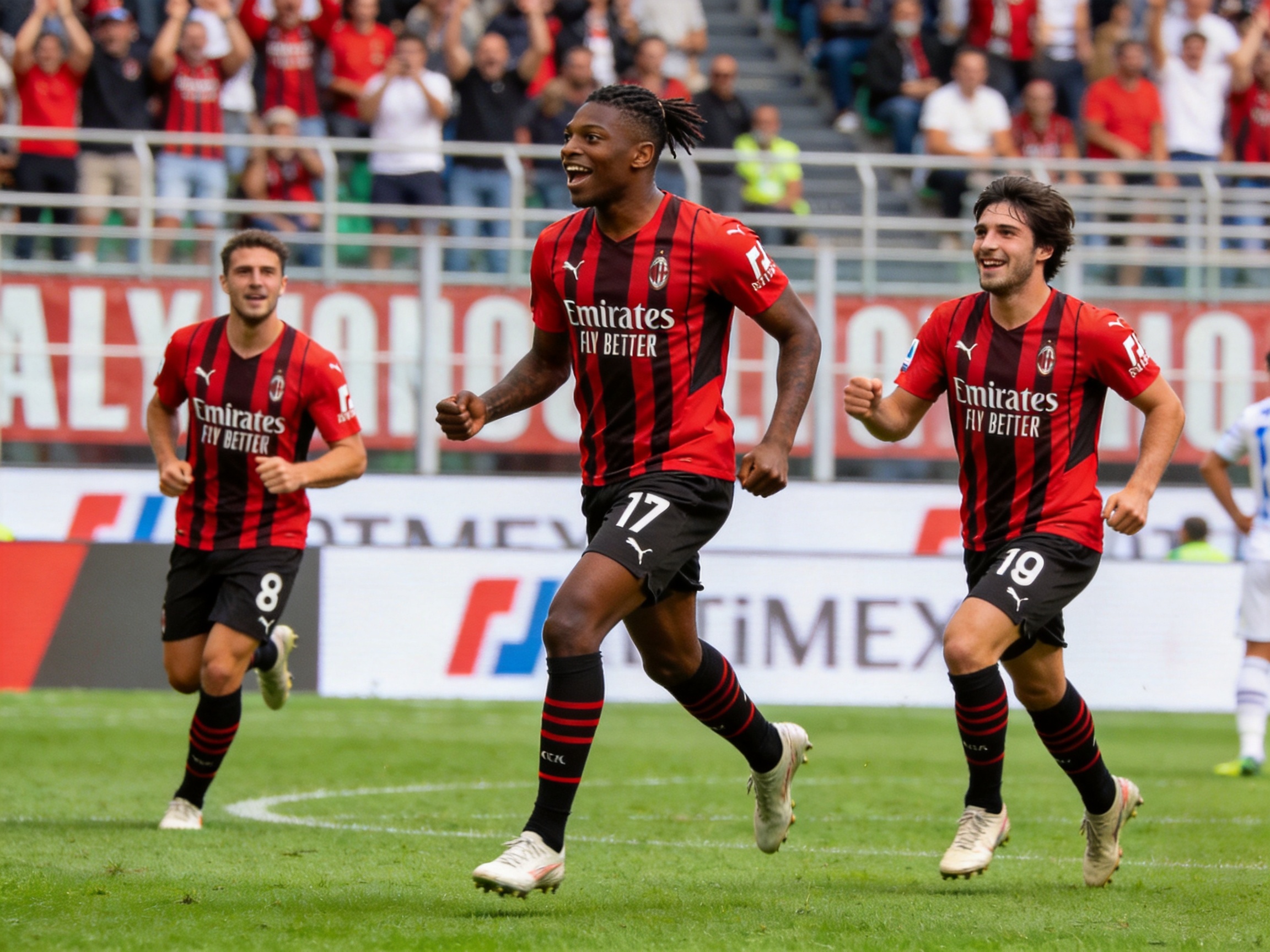  红黑军团 2-0 热那亚 米兰milan战报配图